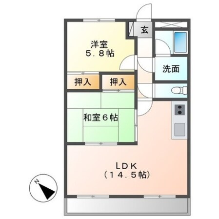 ルーラル興Ｃの物件間取画像